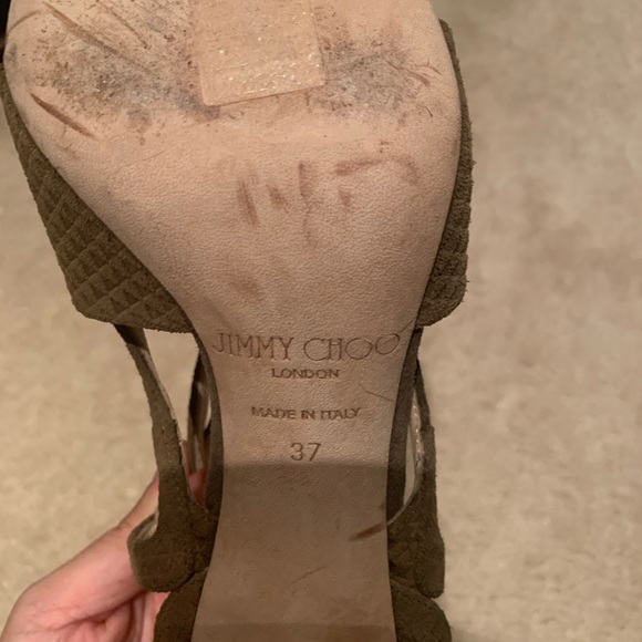 Dark grey Jimmy Choo lance sandals - Picture 5 of 5